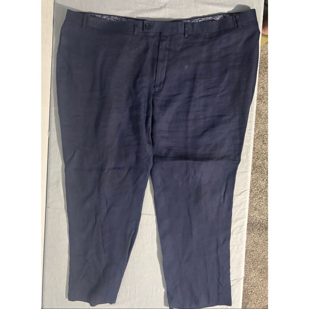 Lauren Ralph Lauren Men's 100% Linen Pants 52x30 Blue